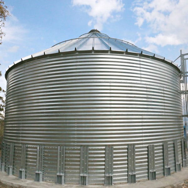 Steel Core Galvanized Water Storage Tank - 2 Stfnrs - J Rib 10 Degree Roof-641