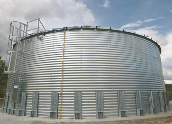 260000 Gallons Galvanized Water Storage Tank